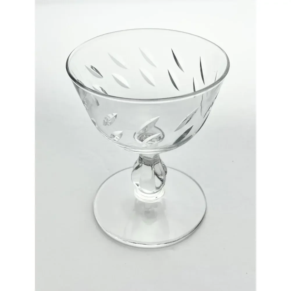 Libbey “Colonial Heritage” Set of 7 Coupe Champagne Glasses 4 1/4” 6oz